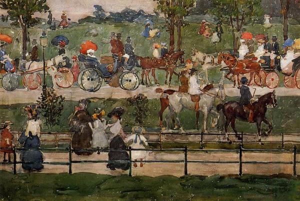 Central Park by Maurice Brazil Prendergast