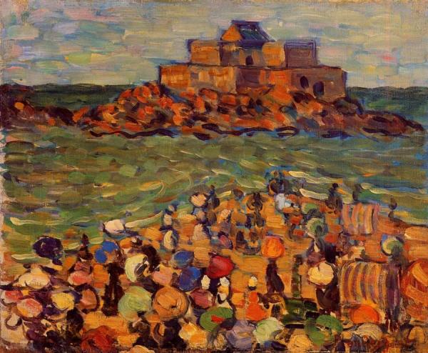 Chateaubriand's Tomb, St Malo by Maurice Brazil Prendergast