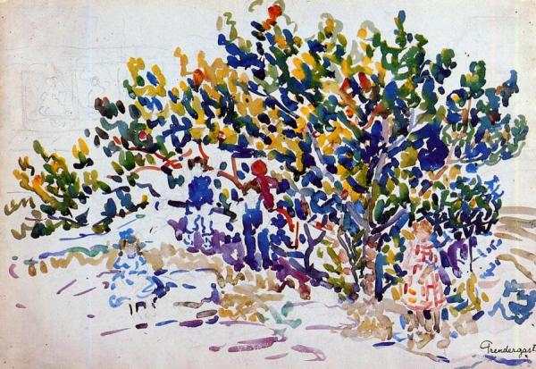 Children In The Tree by Maurice Brazil Prendergast