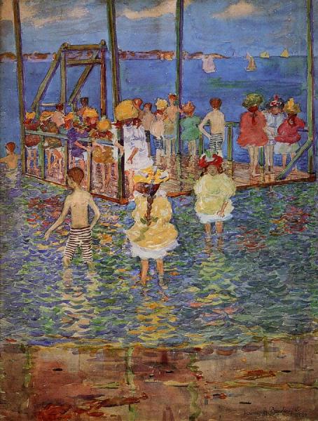 Children On A Raft by Maurice Brazil Prendergast