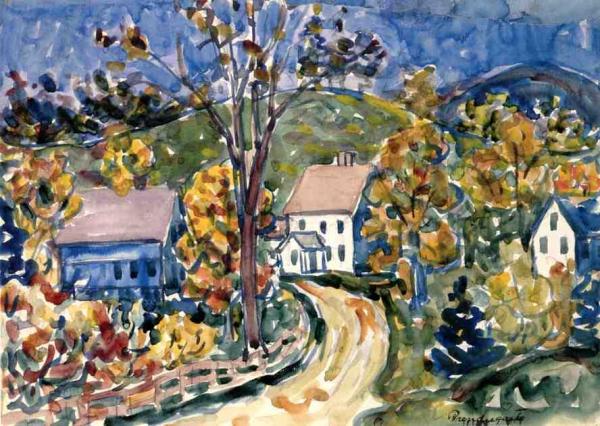 Maurice Brazil Prendergast Country Road, New Hampshire
