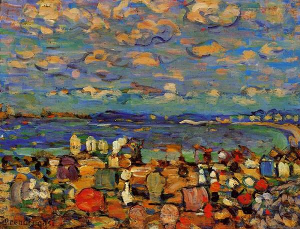 Crescent Beach by Maurice Brazil Prendergast