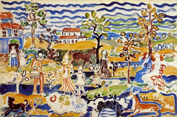 Decorative Composition by Maurice Brazil Prendergast