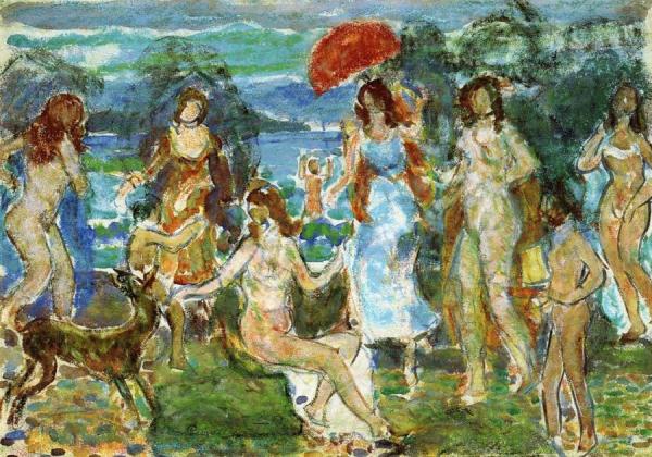 Distance Hills, Maine by Maurice Brazil Prendergast