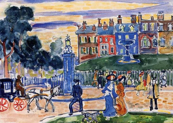 Edge Of The Park by Maurice Brazil Prendergast
