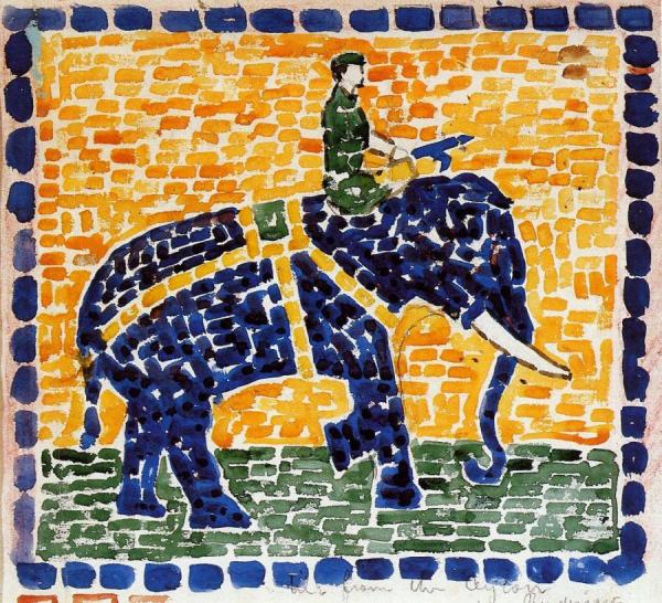 Elephant by Maurice Brazil Prendergast