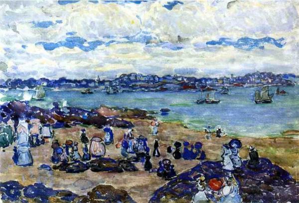 Figures On The Beach by Maurice Brazil Prendergast