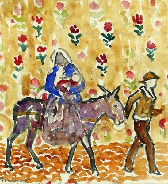 Flight Into Egypt by Maurice Brazil Prendergast