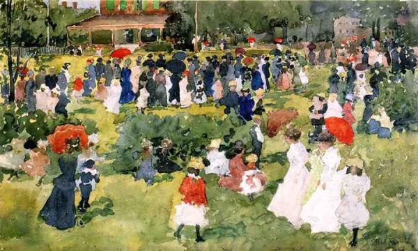 Franklin Park, Boston by Maurice Brazil Prendergast