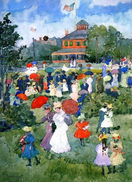 Franklin Park, Boston by Maurice Brazil Prendergast