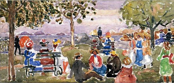 Gloucester Park by Maurice Brazil Prendergast
