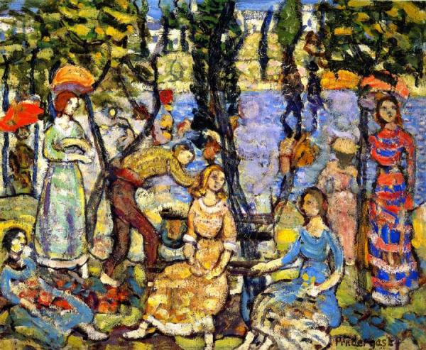 Group Of Figures by Maurice Brazil Prendergast