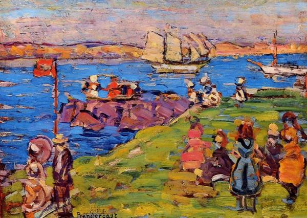 Harbor, Afternoon by Maurice Brazil Prendergast