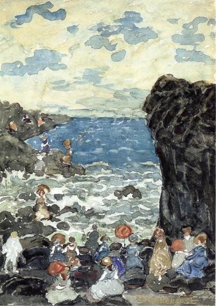 Holiday, Headlands by Maurice Brazil Prendergast