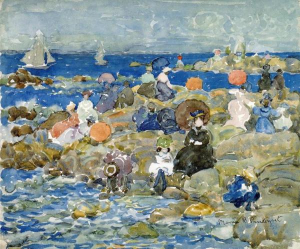 Holiday, Nahant by Maurice Brazil Prendergast