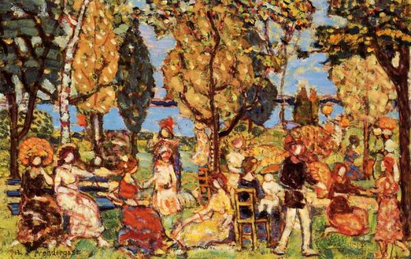 In The Park by Maurice Brazil Prendergast