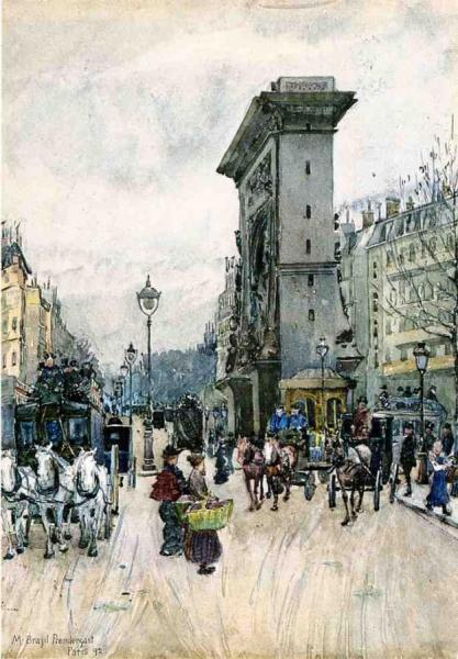 La Porte San Denis by Maurice Brazil Prendergast