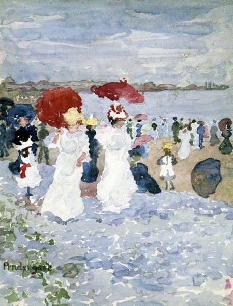 Ladies With Parasols by Maurice Brazil Prendergast