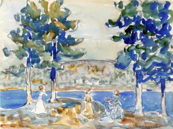 Lake, New Hampshire by Maurice Brazil Prendergast
