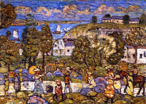 Landscape Near Hahant by Maurice Brazil Prendergast