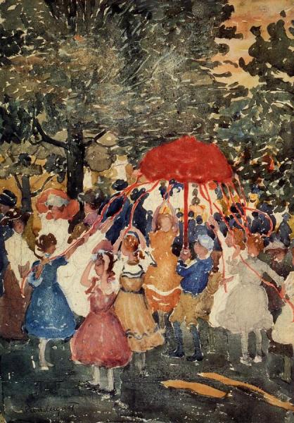Maypole by Maurice Brazil Prendergast