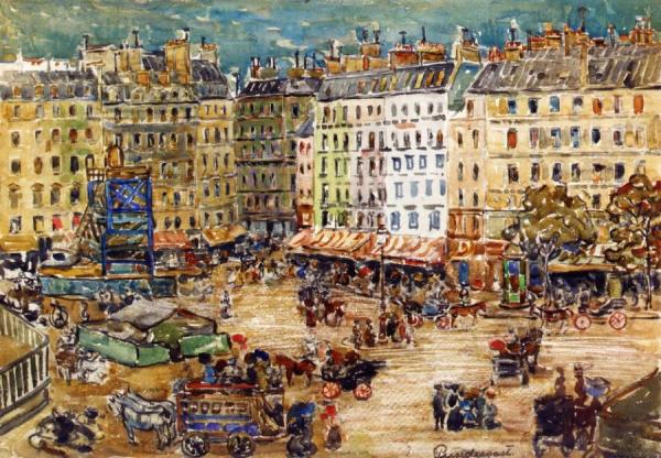 Montparnasse by Maurice Brazil Prendergast