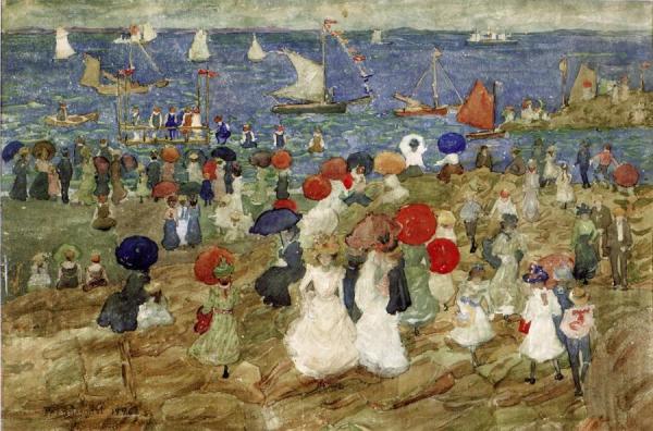 Nantasket Beach 2 by Maurice Brazil Prendergast