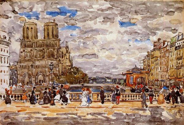 Notre Dame, Paris by Maurice Brazil Prendergast