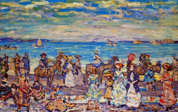 Opal Sea by Maurice Brazil Prendergast Oil Painting Reproductions
