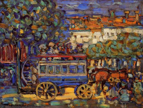 Paris Omnibus by Maurice Brazil Prendergast