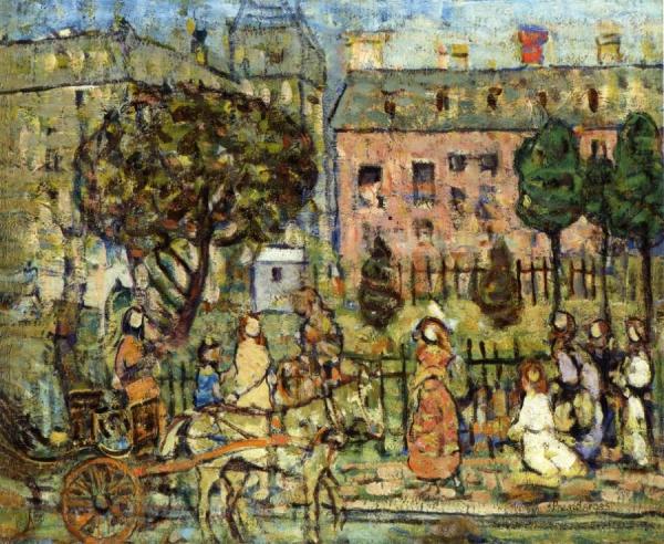 Park, Naples by Maurice Brazil Prendergast