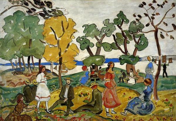 Picnic by Maurice Brazil Prendergast