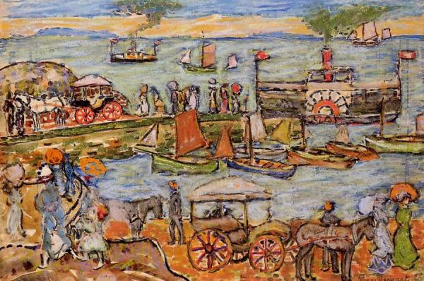 Quai, Dinard by Maurice Brazil Prendergast