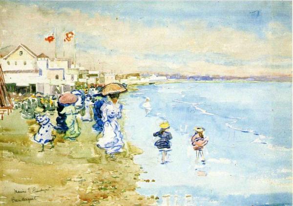 Revere Beach, Boston by Maurice Brazil Prendergast