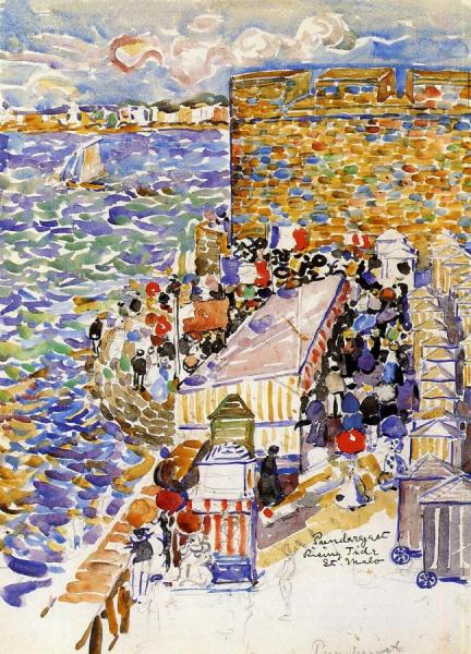 Rising Tide, St. Malo by Maurice Brazil Prendergast