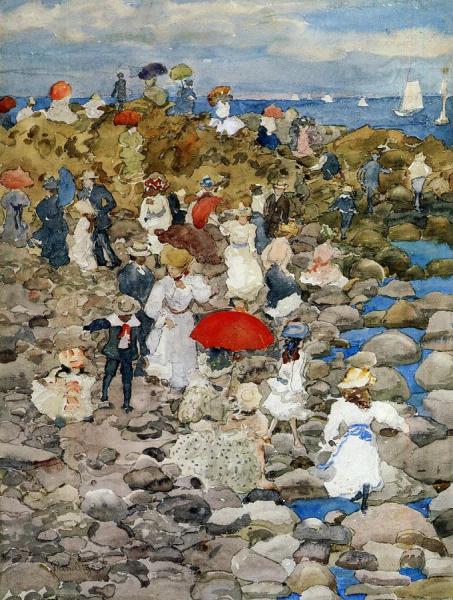 Rocky Shore, Nantasket by Maurice Brazil Prendergast