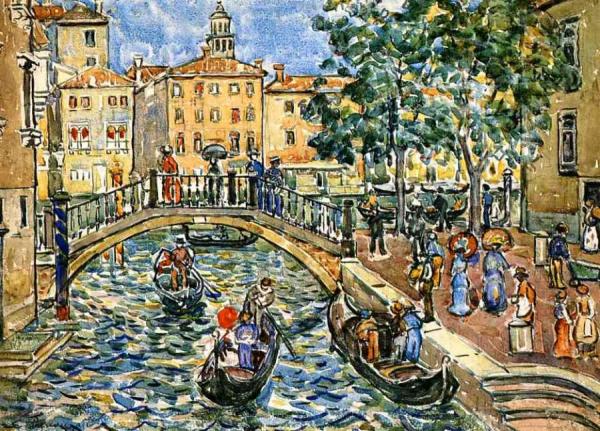 Scene Of Venice by Maurice Brazil Prendergast