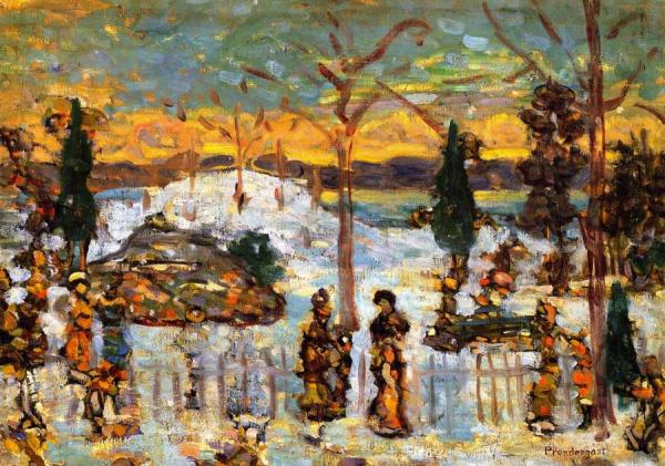 Snow In April by Maurice Brazil Prendergast