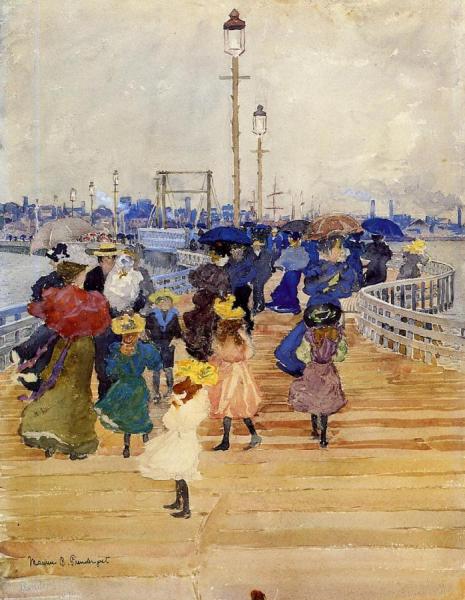 South Boston Pier by Maurice Brazil Prendergast