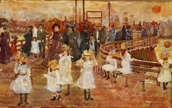 South Boston Pier by Maurice Brazil Prendergast