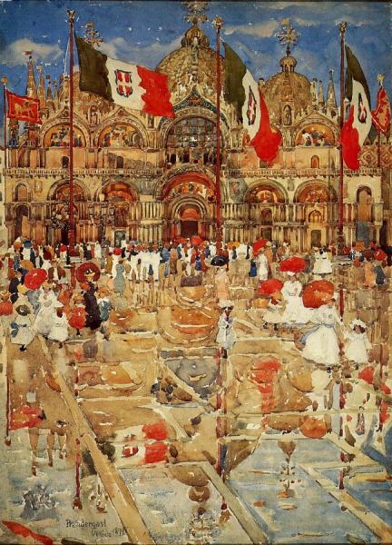 Splash Of Sunshine And Rain by Maurice Brazil Prendergast