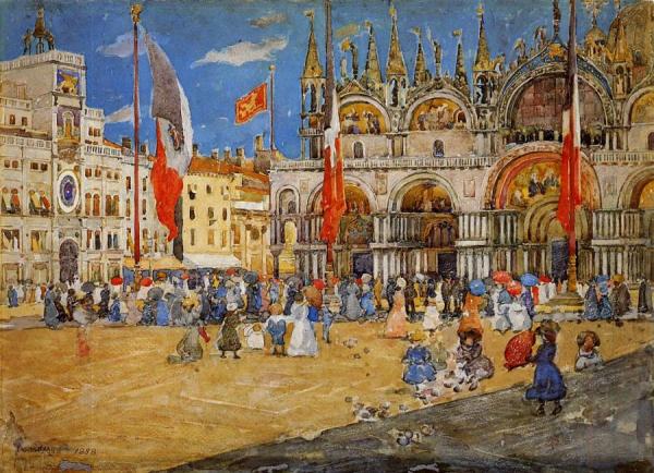 St. Mark's, Venice by Maurice Brazil Prendergast