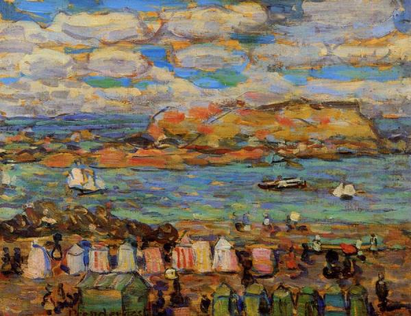 Study, St. Malo. No 11 by Maurice Brazil Prendergast