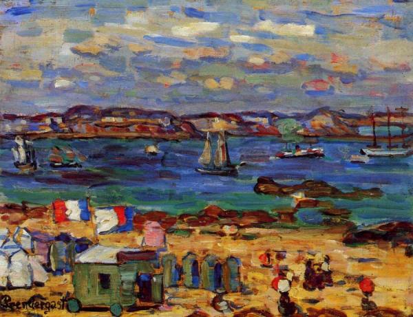Study, St. Malo, No. 12 by Maurice Brazil Prendergast