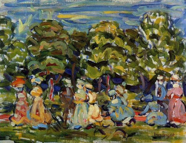 Summer In The Park by Maurice Brazil Prendergast