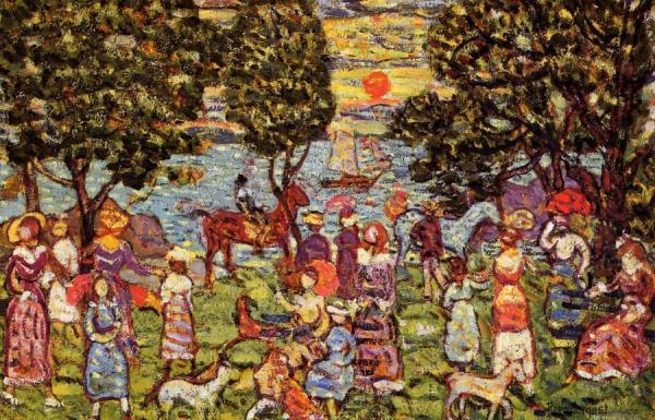 Sunset by Maurice Brazil Prendergast
