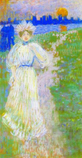 Sunset, Boston by Maurice Brazil Prendergast