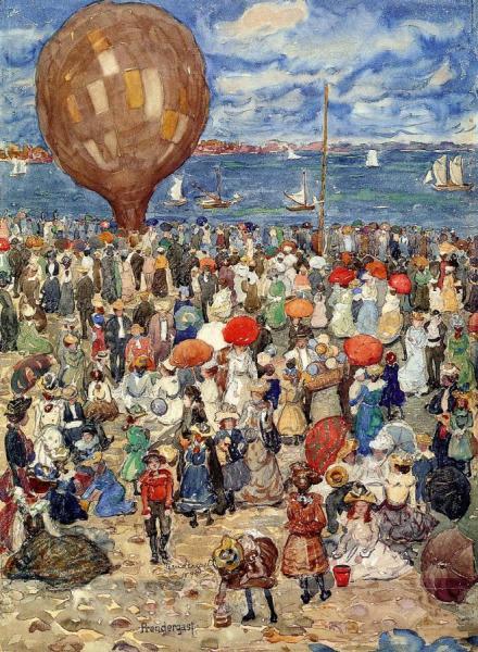 The Balloon by Maurice Brazil Prendergast