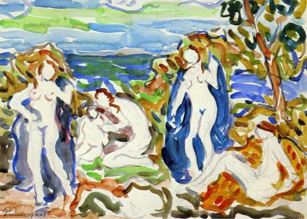 The Bathers by Maurice Brazil Prendergast
