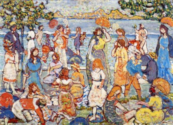 The Beach by Maurice Brazil Prendergast